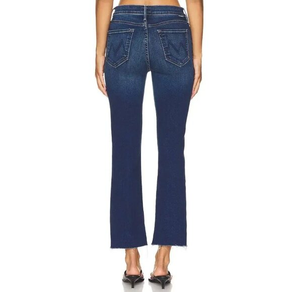 Mother The Outside Ankle Fray Jeans Size 29 in Unchartered Waters Blue - Picture 3 of 8